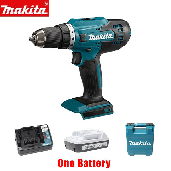 Аккумуляторная дрель-шуруповерт Makita DF488, 42Нм, (18в, акк. 1х2.0Ач ...