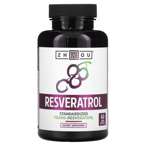 Zhou Nutrition Ресвератрол 1000 мг. 60шт. (США, 100% качества) улучш ...