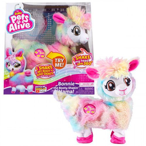 Интерактивная мягкая игрушка Танцующая Лама Бонни Zuru Pets Alive ...