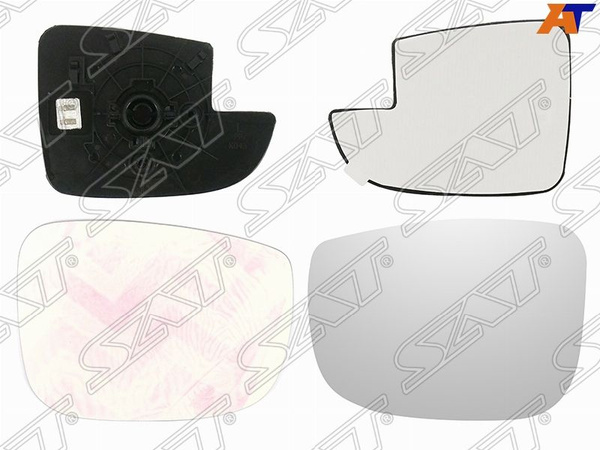 Полотно зеркала Mazda 3 03-09 (Справа/ Обогрев)