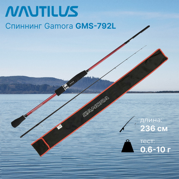Спиннинг Nautilus "NAUTILUS" Gamora GMS-702UL 213см 0.5-7гр, от 0.6 гр ...