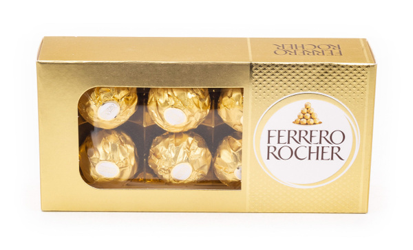 Конфеты Ferrero Rocher / Ферреро Роше шоколадные с начинкой из крема и ...