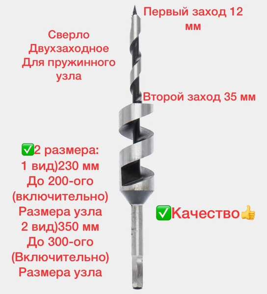 Сверло двухзаходное для пружинного узла - купить по выгодной цене в ...