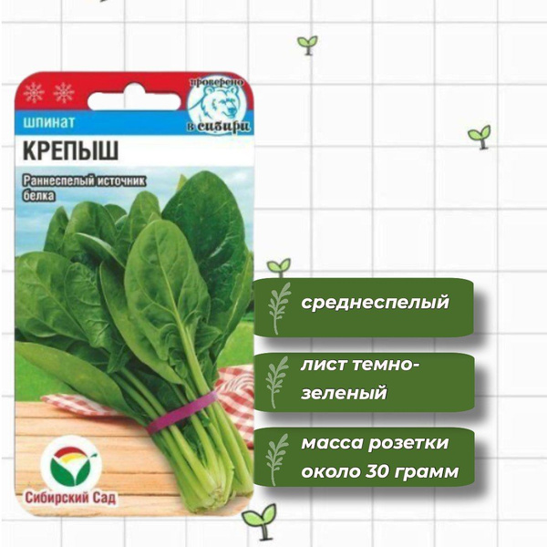 Шпинат Сибирский сад СибСадШпинат - купить по выгодным ценам в интернет ...