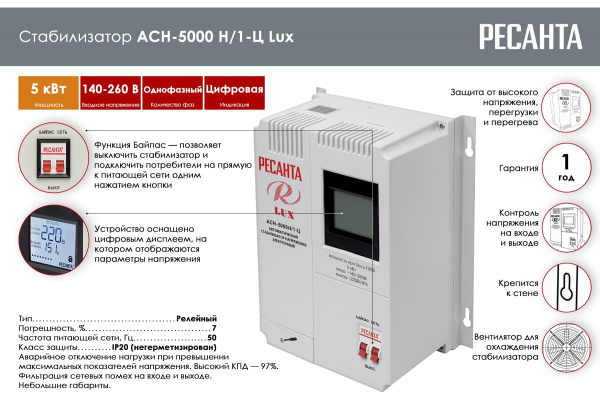 Ресанта lux асн 5000н