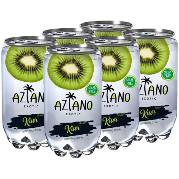 Газированный напиток Aziano со вкусом киви, 350 мл (6 шт) - купить с ...
