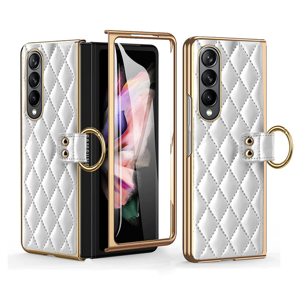 Роскошная кожа чехол для Samsung Galaxy Z Fold 3 / Самсунг Z Fold 3 С ...