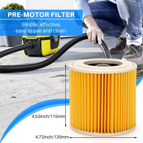 Картриджный фильтр для пылесоса Karcher WD3 Premium 2 шт - купить с ...