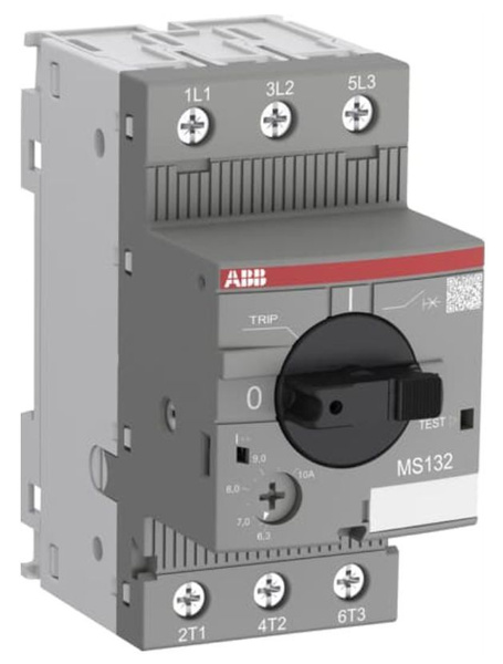 Автомат ABB MS132-6.3 100кА с регулируемой тепловой защитой 4A - 6.3А ...