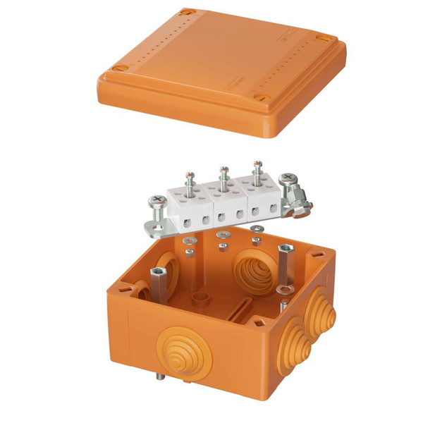 DKC Коробка пластиковая FS с 6 кабельными вводами и клеммниками IP56 ...