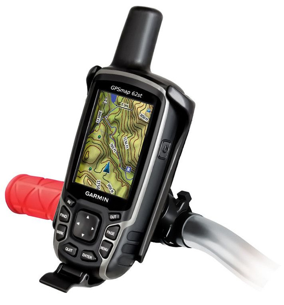 RAM EZ-Strap Rail Mount for Garmin Astro 320, GPSMAP 62 & 64 Series (RAP-SB-187-GA41) (sku 54144) main image 1