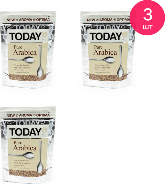 Кофе растворимый TODAY Pure Arabica 75г (комплект из 3 шт) - купить с ...