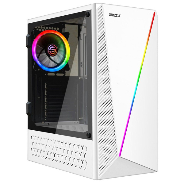 Корпус Ginzzu SL220 ATX, Midi-Tower, Без БП белый - купить с доставкой ...
