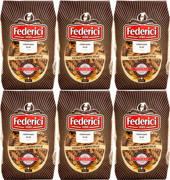 Макаронные изделия Federici Ameria Спиральки No 42, комплект: 6 ...