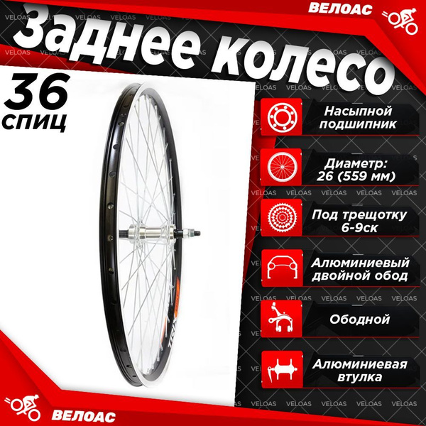 Колесо переднее TRIX TRIX_Колесо для велосипеда переднее12, диаметр 26 ...