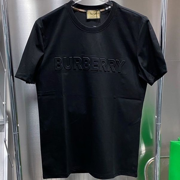 Футболка Burberry, размер 50, цвет черный, Хлопок 91% - 95% - купить по ...