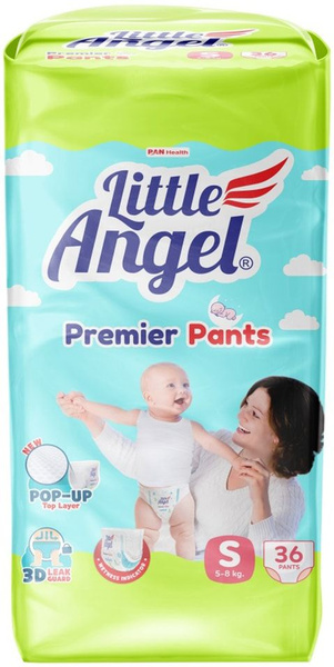 Подгузники-трусики Little Angel Premier S 3-5кг 34-44см 36шт х 3 шт ...