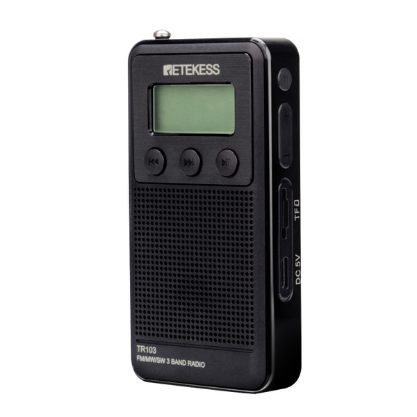 Портативный радиоприемник с mp3 плеером Retekess TR103 купить по низкой ...