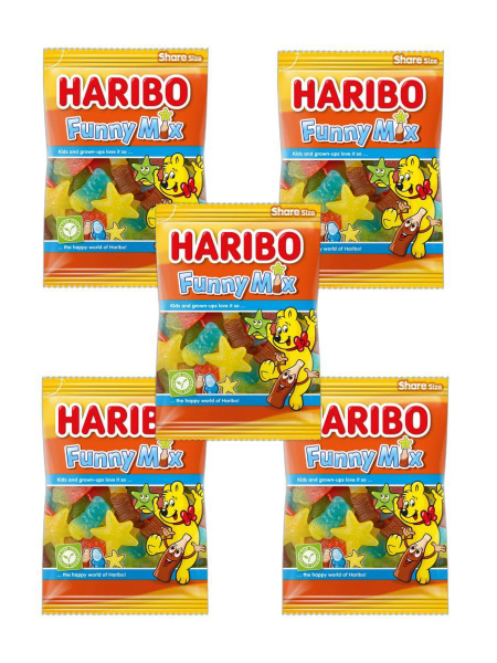 Мармелад жевательный Haribo Funny Mix Харибо Забавный Микс гигантские ...