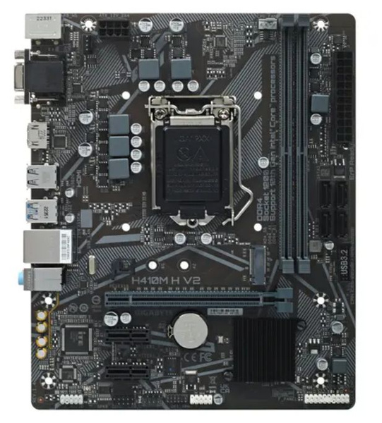 Материнская плата Gigabyte H410M H V2 купить по низкой цене с доставкой ...