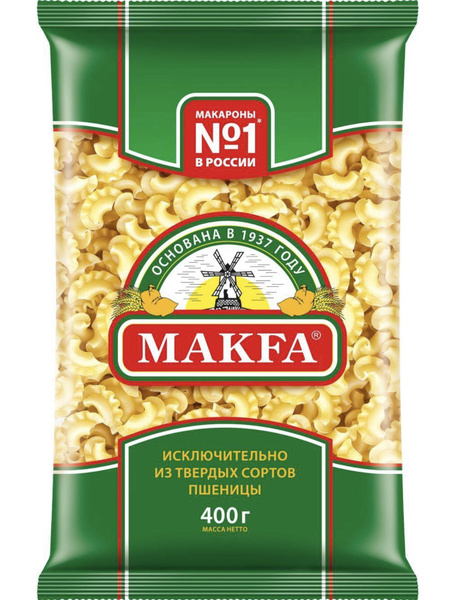 Макароны МАКФА ПЕТУШИНЫЕ ГРЕБЕШКИ 4 шт по 400 гр - купить с доставкой ...