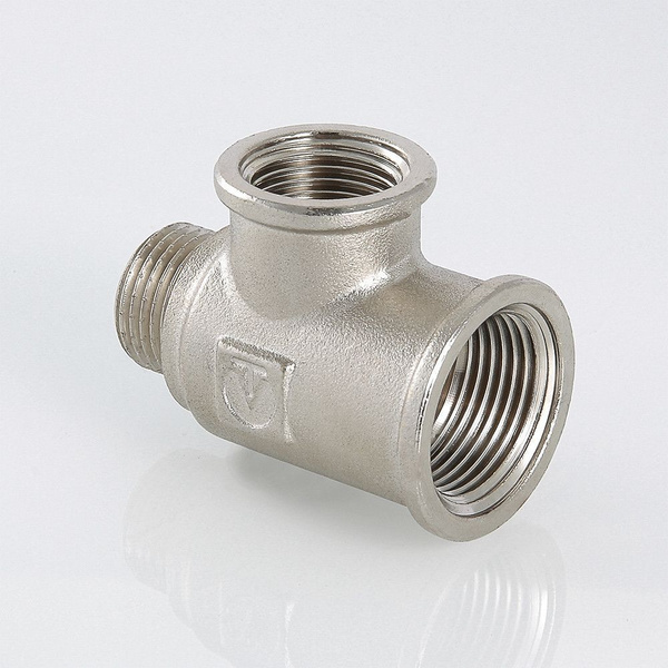 Тройник 3/4" ВР х 1/2" ВР х 3/4" НР переходной VALTEC, латунный ...
