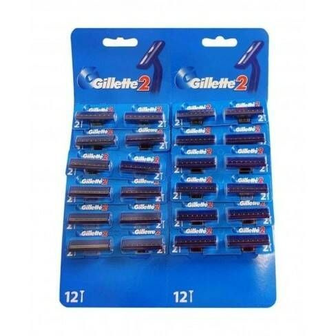 Бритвенный станок одноразовый GILLETTE, 2 ЛЕЗВИЯ,24 шт - купить с ...
