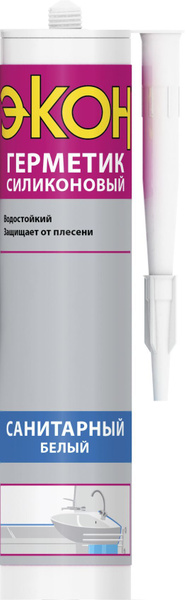 Силиконовый Герметик ЭКОН, Для металла, белый - купить по низким ценам ...