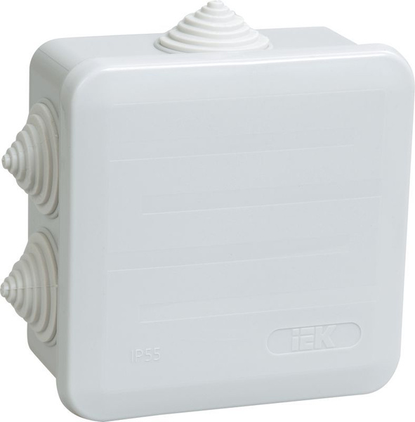 Коробка распаячная КМ41255 для открытой проводки 100х100х50мм IP44 (RAL ...