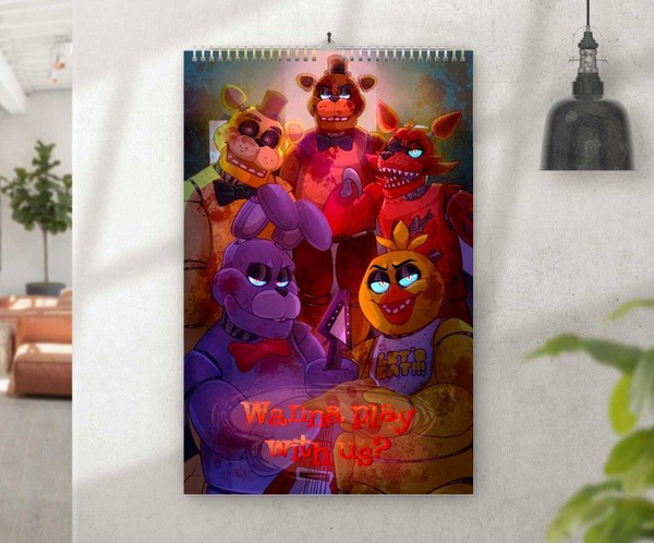 Перекидной календарь 5 Ночей с Фредди, Five Nights at Freddy's, ФНАФ ...
