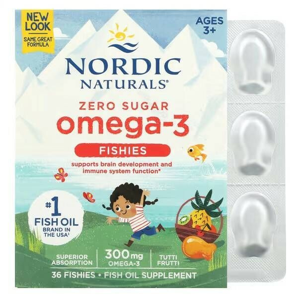 Omega-3 Fishies пищевая добавка Nordic Naturals, омега-3, для детей от ...