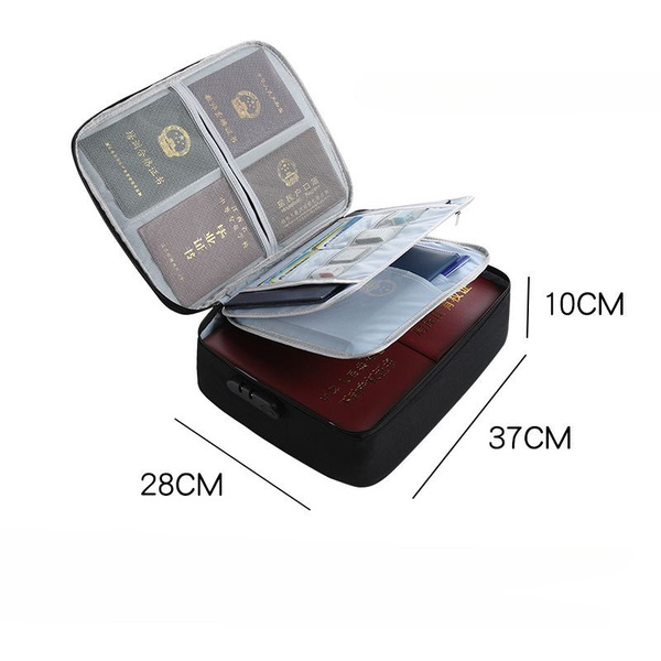 Сумка для документов с замком, огнестойкий трехслойный футляр для ...