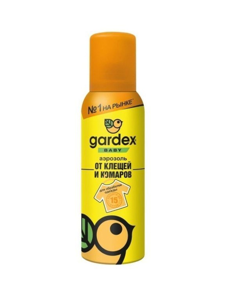 Gardex Аэрозоль от клещей и комаров на одежду Гардекс Baby 100 мл ...