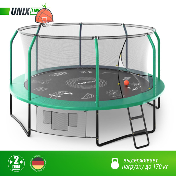 Батут каркасный UNIX Line SUPREME BASKET - купить по выгодной цене в ...