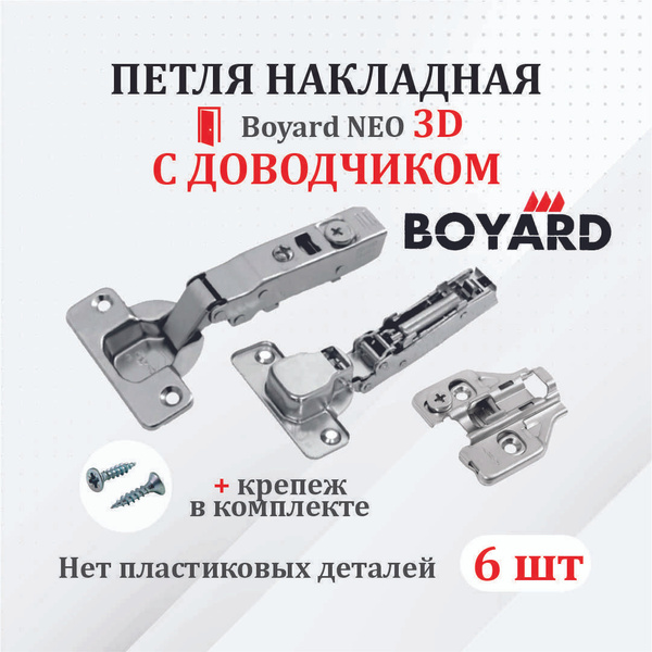 Регулировка мебельных петель с доводчиком boyard