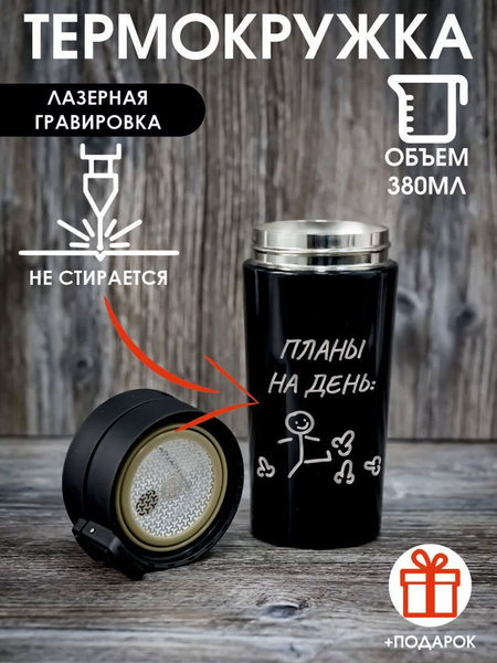 Термокружка стакан термос с кнопкой - купить с доставкой по выгодным ...