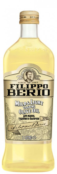 Масло оливковое Filippo Berio Mild&Light рафинированное, 1 л - купить с ...