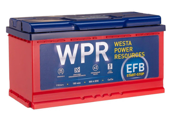 Аккумулятор автомобильный WPR WPR01_Обратная (-/+) купить по выгодной ...