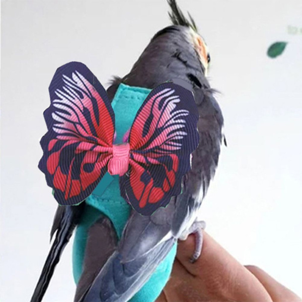 Подгузники для попугаев со шлейкой поводком Костюм для полета птиц ...