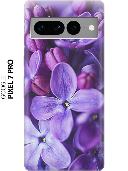 Силиконовый чехол Фиолетовая сирень на Google Pixel 7 Pro / Гугл ...