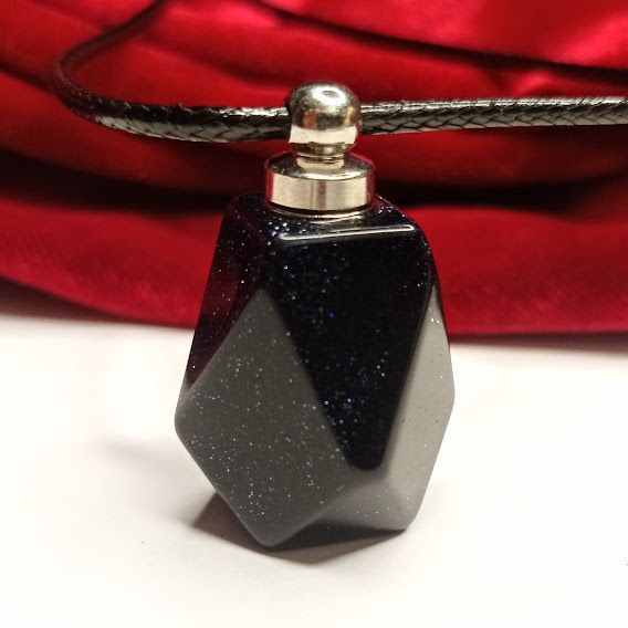 Аромакулон подвеска - Синий Песочный Авантюрин / бутылочка натуральный ...