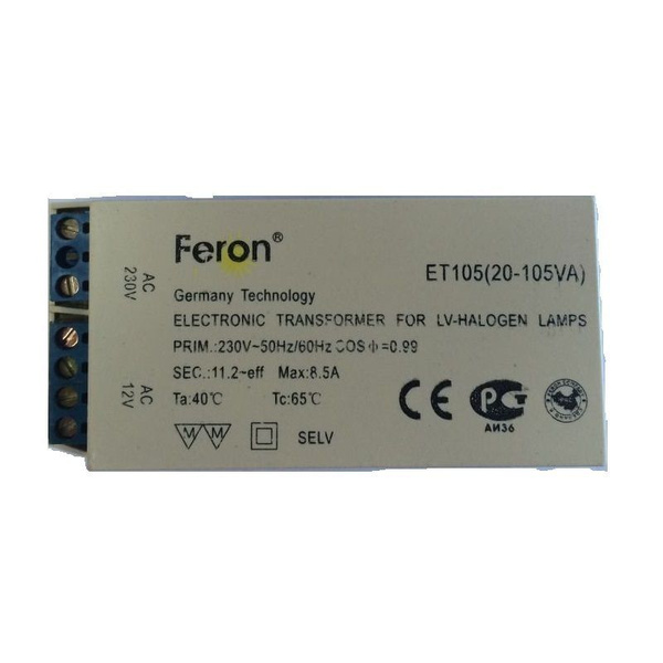 Feron ET-105 220V/12V/105W трансформатор электронный - купить с ...