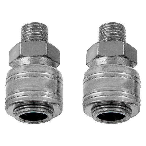 Муфта универсальная быстросъемная ("мама"), 1/4, внешняя резьба, 2 шт ...