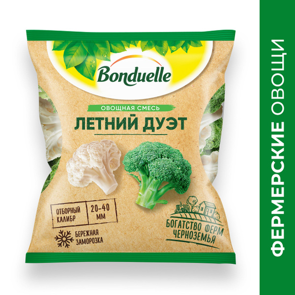 Овощи Bonduelle Летний дуэт, смесь замороженная, 400 г - купить с ...