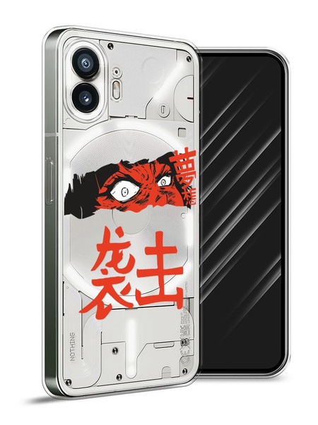 Силиконовый чехол на Nothing Phone (2) / Нотинг Фон (2) "Anime с ножом ...