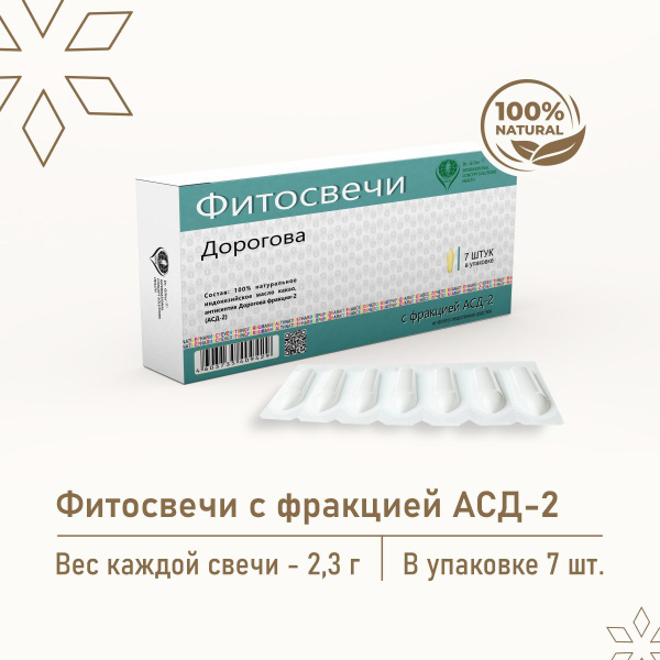 Фитосвечи Дорогова с фракцией АСД-2, 7 шт - купить с доставкой по ...