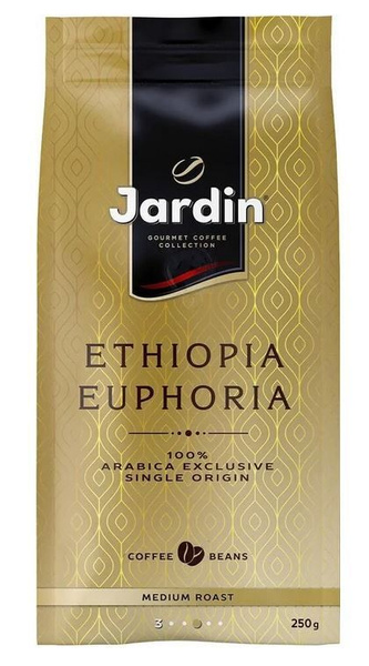 Jardin Кофе в зернах Euphoria, 250 г - купить с доставкой по выгодным ...