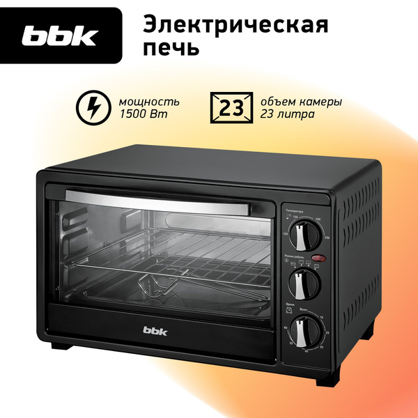 -печь BBK OE2343M (B), черный, 23 л  по низкой цене с .