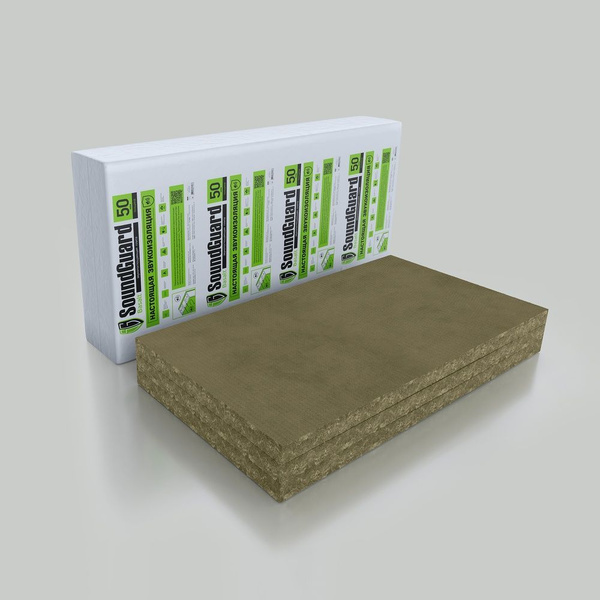 Звукопоглощающая плита SoundGuard Basalt 50 / Звукоизоляция по низкой ...