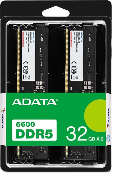 Модуль оперативной памяти ADATA Оперативная память AD5U560032G-DT, 64 ...